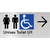 Unisex Accessible Toilet LH w/ Large Arrow