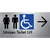 Unisex Accessible Toilet LH w/ Large Arrow