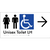 Unisex Accessible Toilet LH w/ Large Arrow