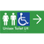 Unisex Accessible Toilet LH w/ Large Arrow