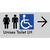 Unisex Accessible Toilet LH w/ Large Arrow