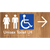 Unisex Accessible Toilet LH w/ Large Arrow