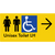 Unisex Accessible Toilet LH w/ Large Arrow