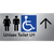 Unisex Accessible Toilet LH w/ Large Arrow