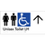 Unisex Accessible Toilet LH w/ Large Arrow