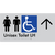 Unisex Accessible Toilet LH w/ Large Arrow