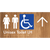 Unisex Accessible Toilet LH w/ Large Arrow