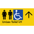 Unisex Accessible Toilet LH w/ Large Arrow