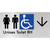 Unisex Accessible Toilet RH w/ Large Arrow