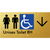 Unisex Accessible Toilet RH w/ Large Arrow