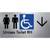 Unisex Accessible Toilet RH w/ Large Arrow