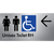 Unisex Accessible Toilet RH w/ Large Arrow