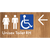 Unisex Accessible Toilet RH w/ Large Arrow