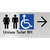 Unisex Accessible Toilet RH w/ Large Arrow
