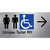 Unisex Accessible Toilet RH w/ Large Arrow