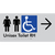 Unisex Accessible Toilet RH w/ Large Arrow