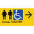 Unisex Accessible Toilet RH w/ Large Arrow
