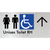 Unisex Accessible Toilet RH w/ Large Arrow