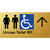 Unisex Accessible Toilet RH w/ Large Arrow