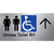 Unisex Accessible Toilet RH w/ Large Arrow