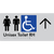 Unisex Accessible Toilet RH w/ Large Arrow