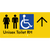 Unisex Accessible Toilet RH w/ Large Arrow