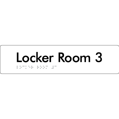 Locker Room 3 - Braille Tactile Signs Aust.