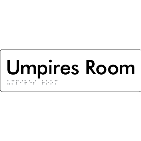 Umpires Room - Braille Tactile Signs Aust.
