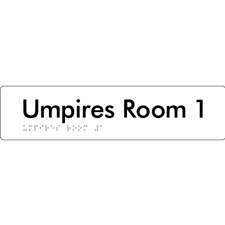 Umpires Room 1 - Braille Tactile Signs Aust.