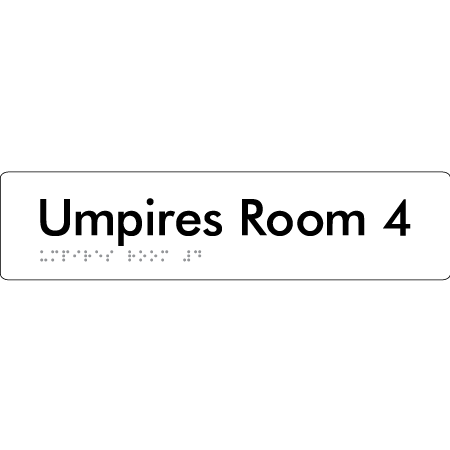 Umpires Room 4 - Braille Tactile Signs Aust.