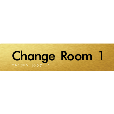 Change Room 1 - Braille Tactile Signs Aust.