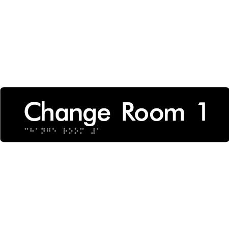 Change Room 1 - Braille Tactile Signs Aust.