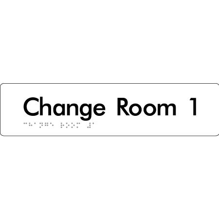 Change Room 1 - Braille Tactile Signs Aust.