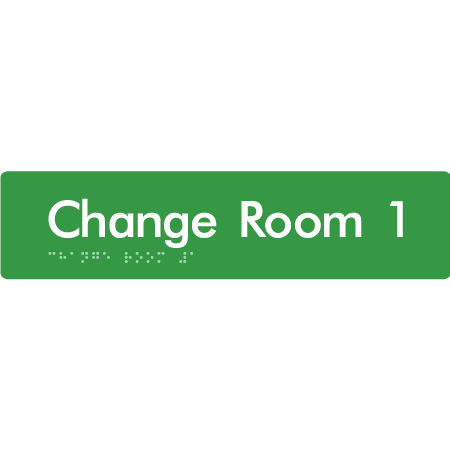 Change Room 1 - Braille Tactile Signs Aust.