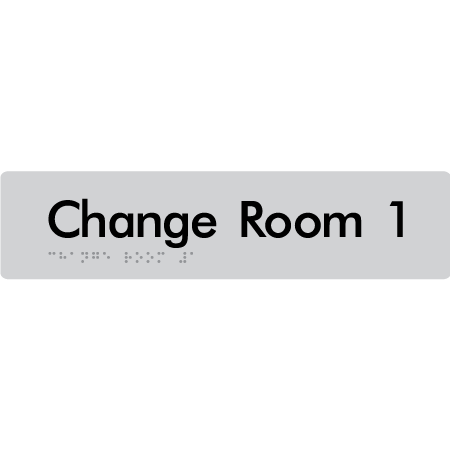 Change Room 1 - Braille Tactile Signs Aust.