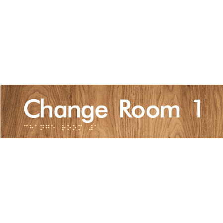 Change Room 1 - Braille Tactile Signs Aust.