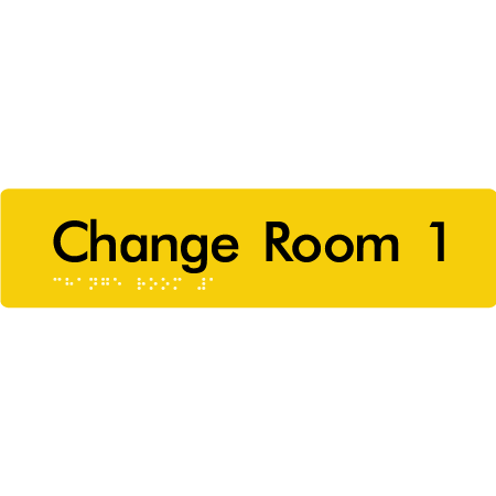 Change Room 1 - Braille Tactile Signs Aust.