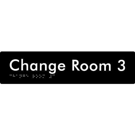 Change Room 3 - Braille Tactile Signs Aust.