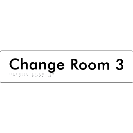 Change Room 3 - Braille Tactile Signs Aust.