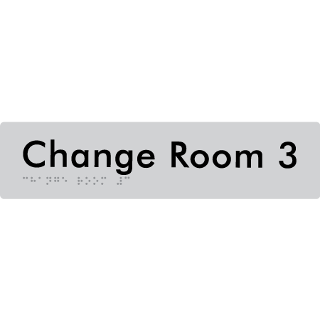 Change Room 3 - Braille Tactile Signs Aust.