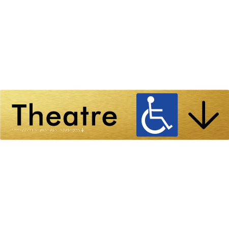Accessible Theatre Entrance w/ Large Arrow