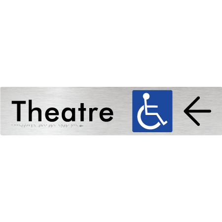 Accessible Theatre Entrance w/ Large Arrow