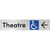 Accessible Theatre Entrance w/ Large Arrow