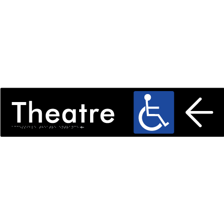 Accessible Theatre Entrance w/ Large Arrow