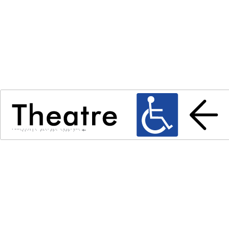 Accessible Theatre Entrance w/ Large Arrow