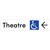 Accessible Theatre Entrance w/ Large Arrow