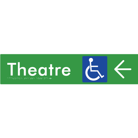 Accessible Theatre Entrance w/ Large Arrow