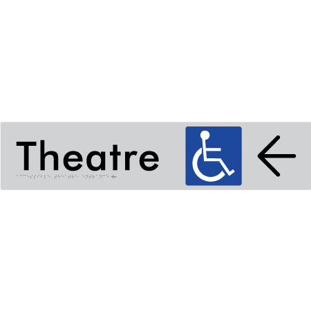 Accessible Theatre Entrance w/ Large Arrow