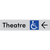 Accessible Theatre Entrance w/ Large Arrow