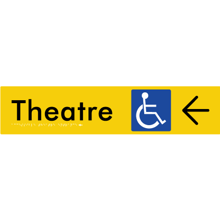 Accessible Theatre Entrance w/ Large Arrow